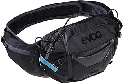 EVOC, Hip Pack Pro, Hydration Bag, Volume: 3L, Bladder: Included (1.5L), Black/Carbon Grey - TCR Sport Lab