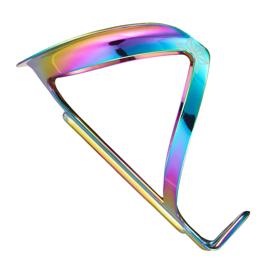 Supacaz, Fly Cage Ano, Bottle Cage, Aluminum, Oil Slick, 18g