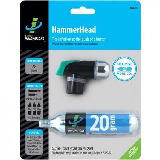 Genuine Innovations, Hammerhead, Co2 Inflator - TCR Sport Lab