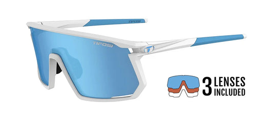 Tifosi  Moab, Matte White  Clarion Blue/AC Red/Clear