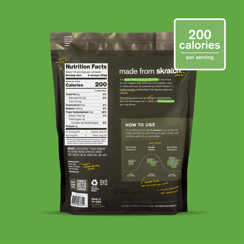 Load image into Gallery viewer, Skratch Labs  Super High Carb  Drink Mix  840g
