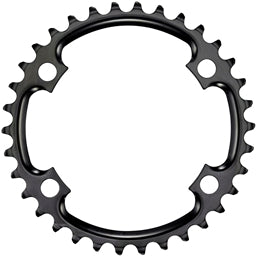 SRAM, Road 110mm Asymmetrical, Chainring, Teeth: 34, Speed: 11, BCD: 110, Bolts: 4, Inner, Steel, Black - TCR Sport Lab