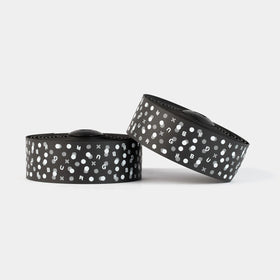 Burgh Cycling Bokeh Handlebar Tape, White Print - TCR Sport Lab
