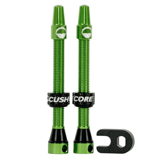 CushCore Valve Stems 55 mm - Green - TCR Sport Lab