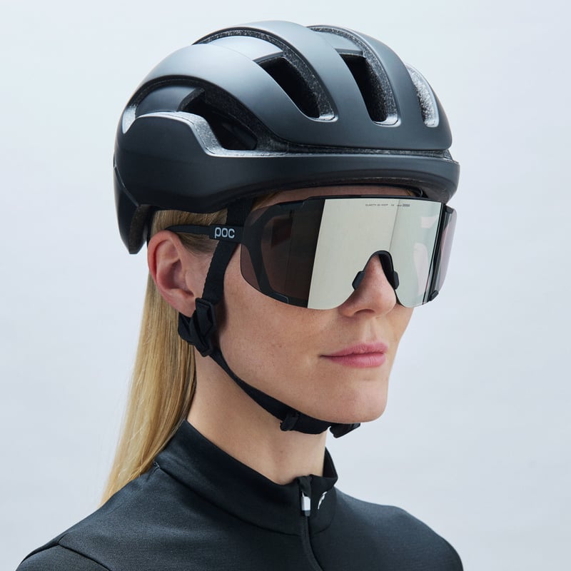 Load image into Gallery viewer, POC Devour Sunglasses - Uranium Black/Clarity Road/Partly Sunny Gold - TCR Sport Lab
