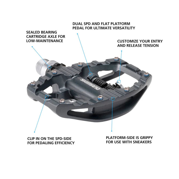 Load image into Gallery viewer, Shimano - Pedal, PD-EH500, SPD Pedal, Light Action , W/Cleat (Sm-Sh56)
