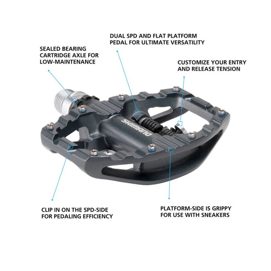 Shimano - Pedal, PD-EH500, SPD Pedal, Light Action , W/Cleat (Sm-Sh56)