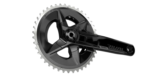 SRAM, Rival D1 Wide 2x, Crankset, Speed: 12, Spindle: 28.99mm, BCD: 94, 43/30, DUB, 170mm, Black, Road Disc - TCR Sport Lab