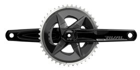 SRAM, Rival D1 Wide 2x, Crankset, Speed: 12, Spindle: 28.99mm, BCD: 94, 43/30, DUB, 170mm, Black, Road Disc