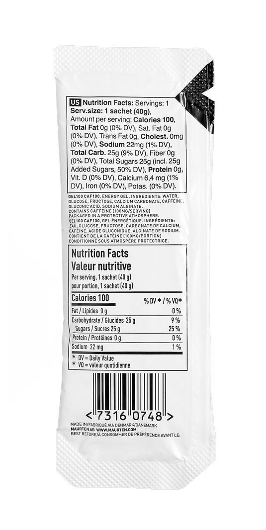 Maurten - GEL 100 CAF 100 box (12 servings)