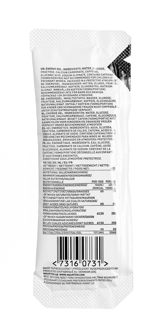 Maurten  GEL - 100 CAF box (12 servings) - TCR Sport Lab