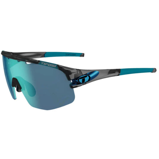Tifosi  Sledge Lite,  Crystal Smoke  Clarion Blue/AC Red/Clear Lens