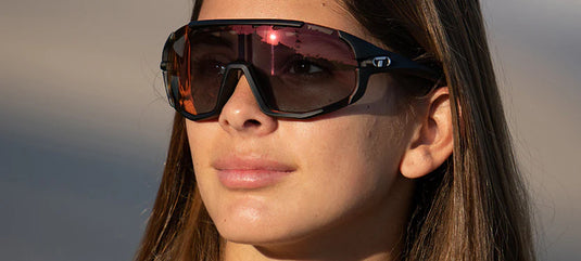 Tifosi - Sledge Lite, Matte Black Fototec Sunglasses , Clarion Red Fototec - TCR Sport Lab