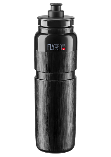 Load image into Gallery viewer, Elite -  Fly Tex bottle, textured finish, 74mm, 950mL, black - TCR Sport Lab
